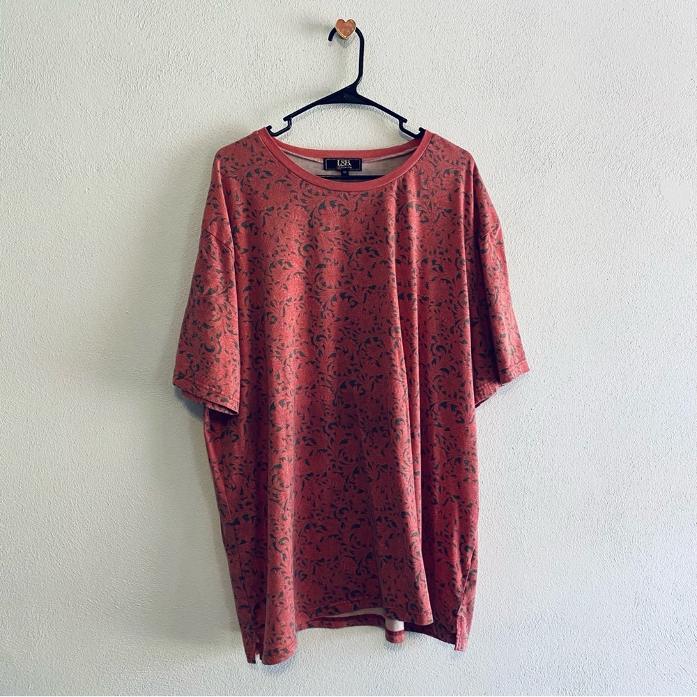 Lucky & Blessed printed pink tee